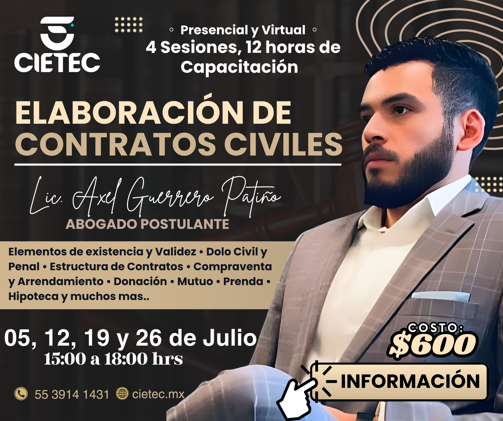 Curso Elaboración de Contratos Civiles Julio 2025
